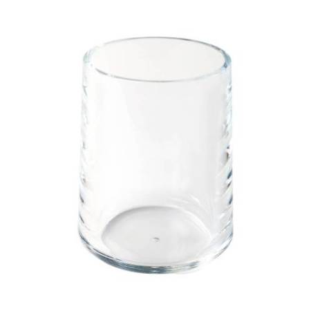 Portapenne a bicchiere - 7 x 10 cm - acrilico - trasparente - Lebez