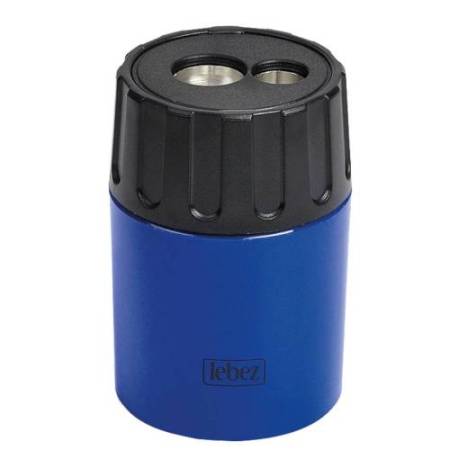 Temperamatite - 2 fori - con contenitore - Lebez