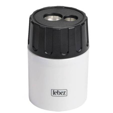 Temperamatite - 2 fori - con contenitore - Lebez