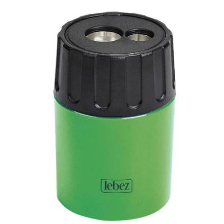 Temperamatite - 2 fori - con contenitore - Lebez