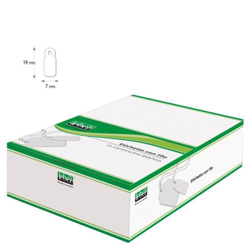Etichette con filo A383 - 7 x 19 mm -...