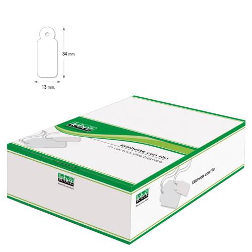 Etichette con filo A386 - 13 x 34 mm...