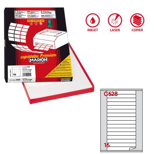 Etichette adesive C/528 - in carta -...