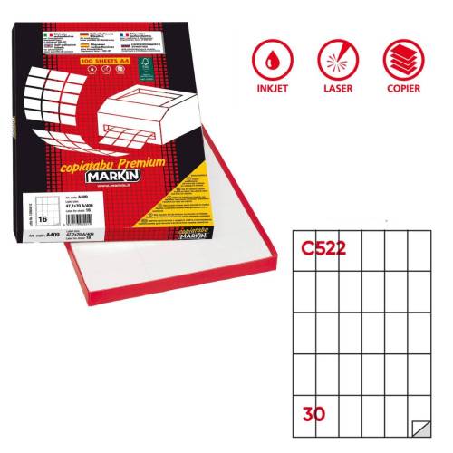 Etichette adesive C/522 - in carta -...