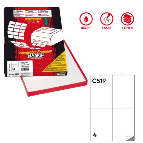Etichette adesive C/519 - in carta -...