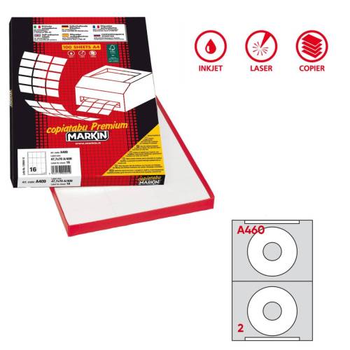 Etichette adesive A/460 - in carta -...