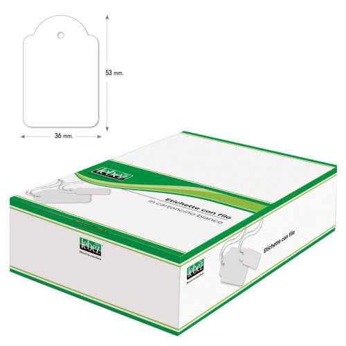 Etichette con filo A392 - 36 x 53 mm...