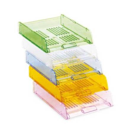 Vaschetta portacorrispondenza TR25310 - 26 x 34 x 6 cm - verde trasparente - Arda