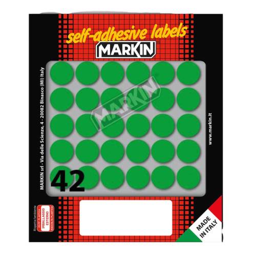 Etichette adesive tonde - in carta -...