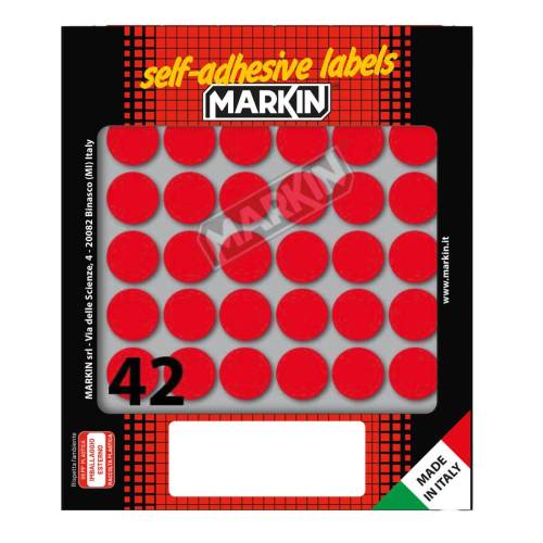 Etichette adesive tonde - in carta -...