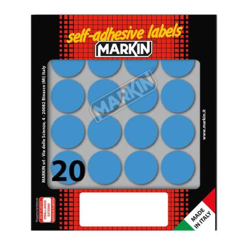 Etichette adesive tonde - in carta -...