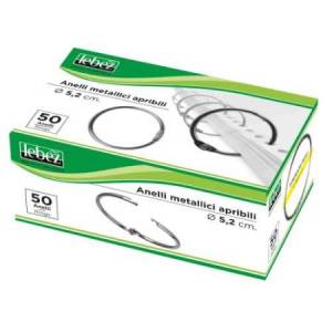 Anelli metallici - 5,2 cm -...