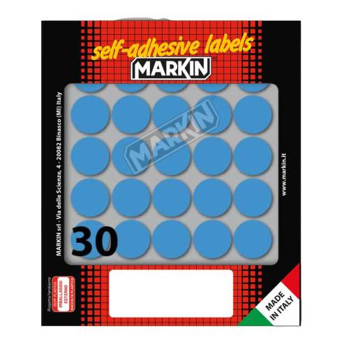 Etichette adesive tonde - in carta -...