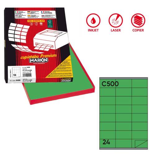 Etichette adesive C/500 - in carta -...