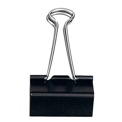 Molla Double Clips - 3,2 cm - nero -...