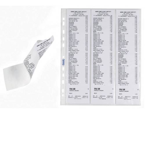 Buste forate per scontrini fiscali -...