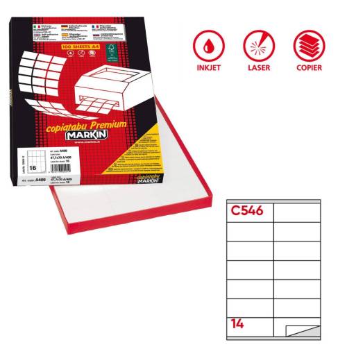 Etichette adesive C/546 - in carta -...
