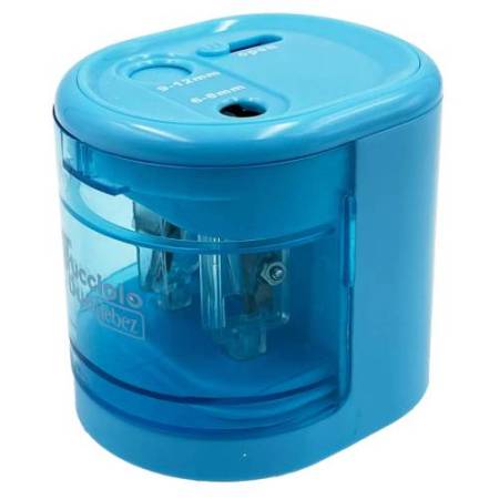 Temperamatite elettrico 4306  con contenitore - 2 fori  - colori assortiti - Lebez