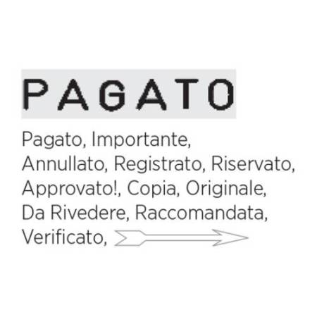 Timbro Printer S220/W Polinomio - 12 diciture - 4 mm - autoinchiostrante - Colop