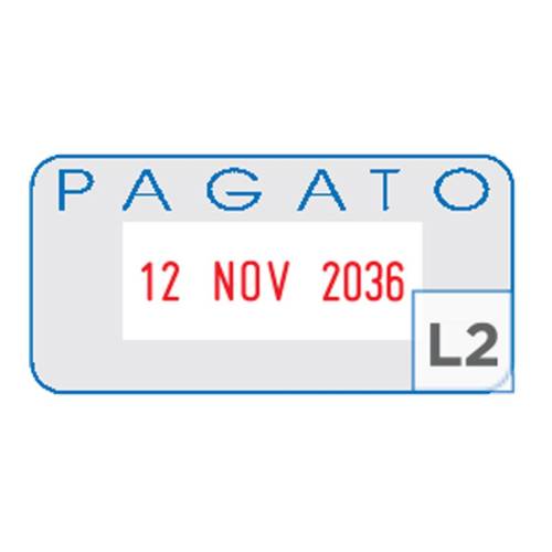 Timbro S260/L2 Datario + PAGATO - 4...