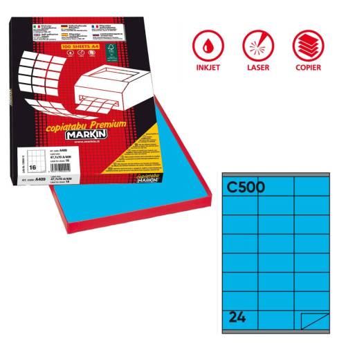 Etichette adesive C/500 - in carta -...