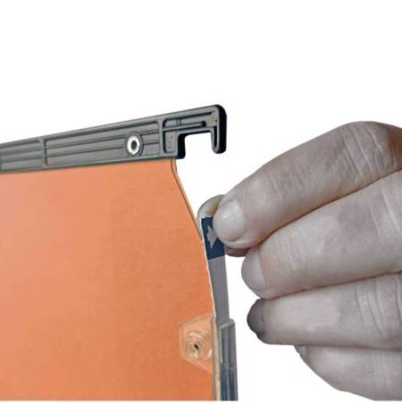 Cartella sospesa Cartesio Plus - armadio - interasse 33 cm - fondo V - 33 x 28 cm -  arancio - Bertesi