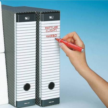 Registratore Delso Line G15 - dorso 8 cm - protocollo 23x33 cm - grigio - Esselte