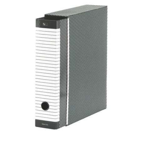 Registratore Delso Line G13 - dorso 8 cm - commerciale 23x30 cm - grigio - Esselte