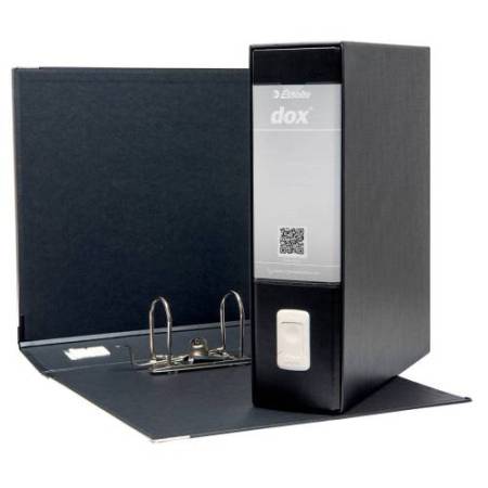 Registratore Dox 1 - dorso 8 cm - commerciale 23x29,7 cm - nero - Esselte Dox