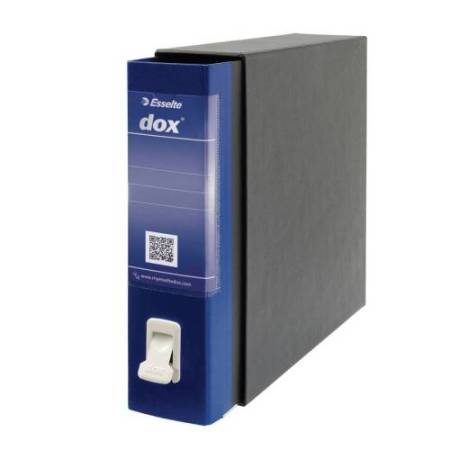 Registratore Dox 2 - dorso 8 cm - protocollo 23x34 cm - blu - Esselte Dox