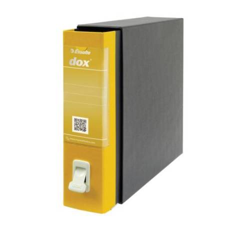 Registratore Dox 2 - dorso 8 cm - protocollo 23x34 cm - giallo - Esselte Dox