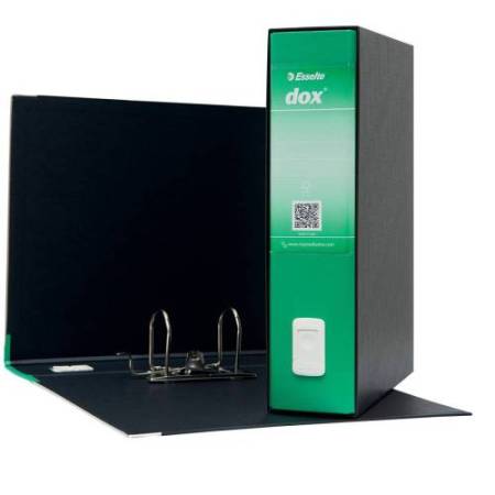 Registratore Dox 2 - dorso 8 cm - protocollo 23x34 cm - verde - Esselte Dox