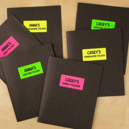 Etichette adesive LP4F - in carta - permanenti - 210 x 297 mm - 1 et/fg - 70 fogli - verde fluo - Tico