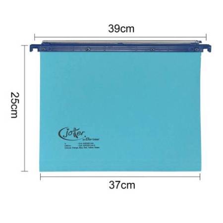 Cartella sospesa Joker - cassetto - interasse 39 cm - fondo V - 37 x 25 cm - blu - Bertesi