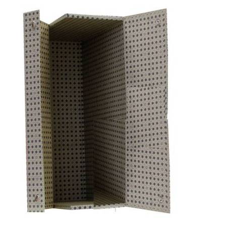 Scatola archivio in legno - 38x27 cm - dorso 12 cm - grigio - Brefiocart