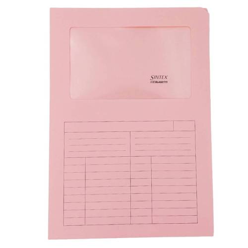 Cartelline a L con finestra Sintex -...