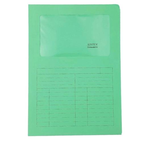 Cartelline a L con finestra Sintex -...