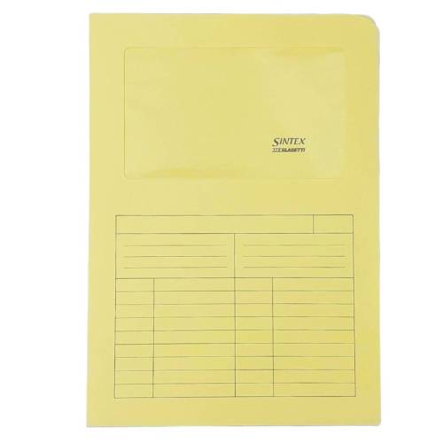 Cartelline a L con finestra Sintex -...