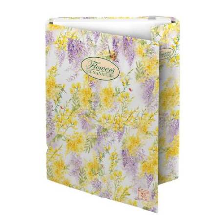 Cartella progetti Nature Flowers - 26x34cm - dorso 3cm - con elastico - Pigna