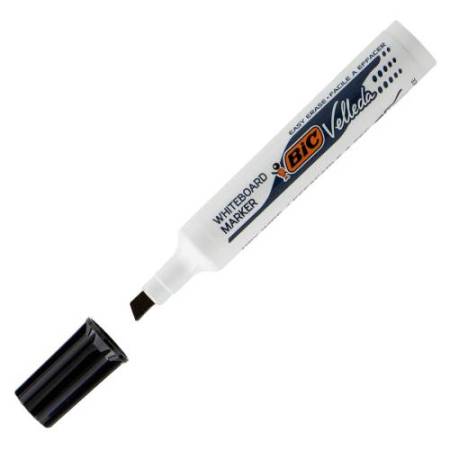 Pennarello Whiteboard Marker Velleda 1791 - punta a scalpello da 3,3 a 4,6mm - astuccio 4 colori - Bic