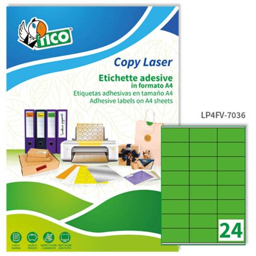 Etichette adesive LP4F - in carta -...