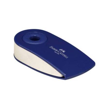 Gomma Sleeve Mini - 55x28x15mm - con custodia protettiva rossa e blu - Faber-Castell