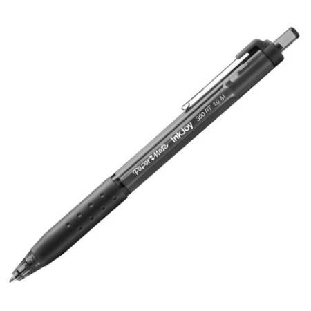 Penna a sfera a scatto Inkjoy 300 RT - punta 1,0mm - nero  - Papermate