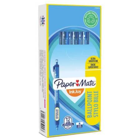 Penna a sfera a scatto Inkjoy 300 RT - punta 1,0mm  - blu - Papermate