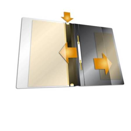 Cartellina ad aghi Duraplus - copertina personalizzabile - 21x29,7 cm - nero - Durable