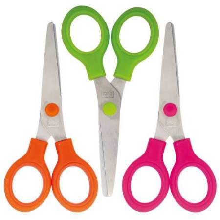 Forbice Snippy Color - punta tonda - 13 cm - lama acciaio - colori assortiti - Lebez