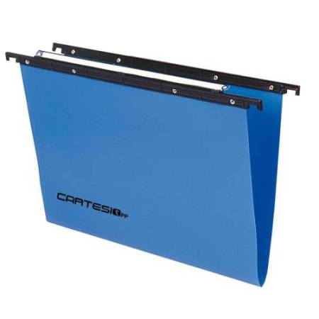 Cartella sospesa Cartesio PP - cassetto - PPL - interasse 33 cm - fondo V - 31,2 x 25 cm - colori assortiti - Bertesi