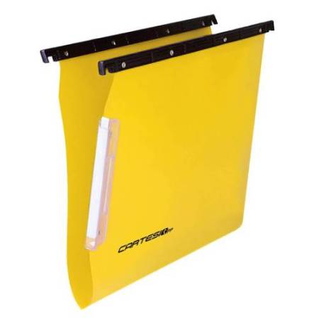 Cartella sospesa Cartesio PP - armadio - PPL - interasse 33 cm - fondo V - 32,6 x 28 cm - colori assortiti - Bertesi