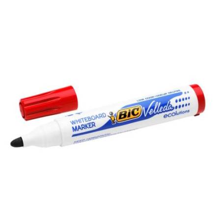 Marcatori Whiteboard Marker Velleda 1701 Recycled Bic - punta tonda 1,5mm - astuccio 4 colori  - Bic