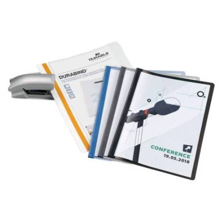 Cartellina per rilegatura Durabind - PVC - 21x29,7 cm - grigio - Durable